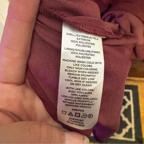 LOFT Asymmetrical Burgundy Dress - Picture 7 of 7